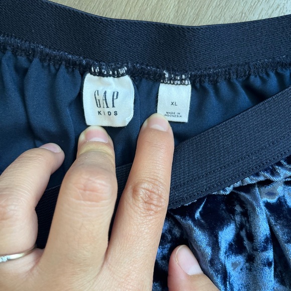 Gap Girls Velvet Skirt Blue XL - Picture 4 of 6